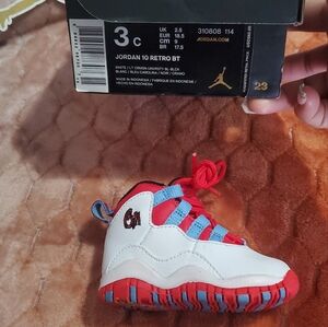 Nike Air Jordan 10 Retro Chicago Red White & Blue